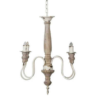 4-light chandelier cream white finish with chain by Unique Piece Furniture on Tampa Home & Garden Store