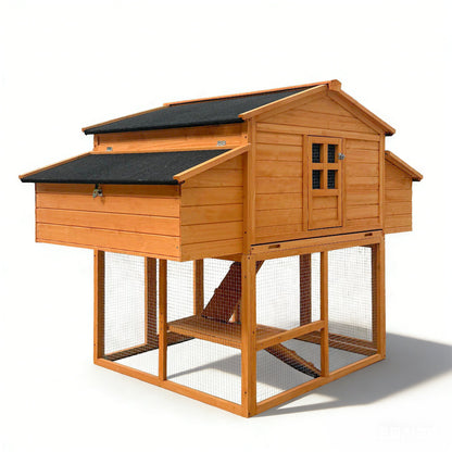 Outdoor Wooden Chicken House and Nesting Box