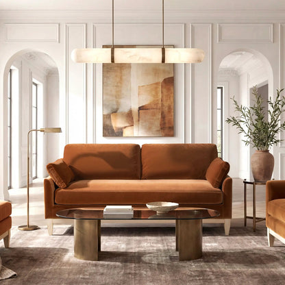 Pasadena Modern Farmhouse Sofa with Rubberwood