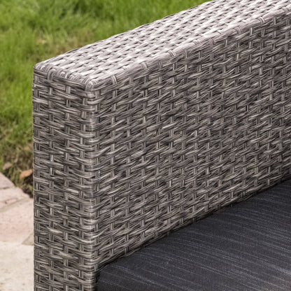 Puerta 4-Piece Outdoor Furniture Set gray wicker by HouseOfZazla on Tampa Home & Garden Store