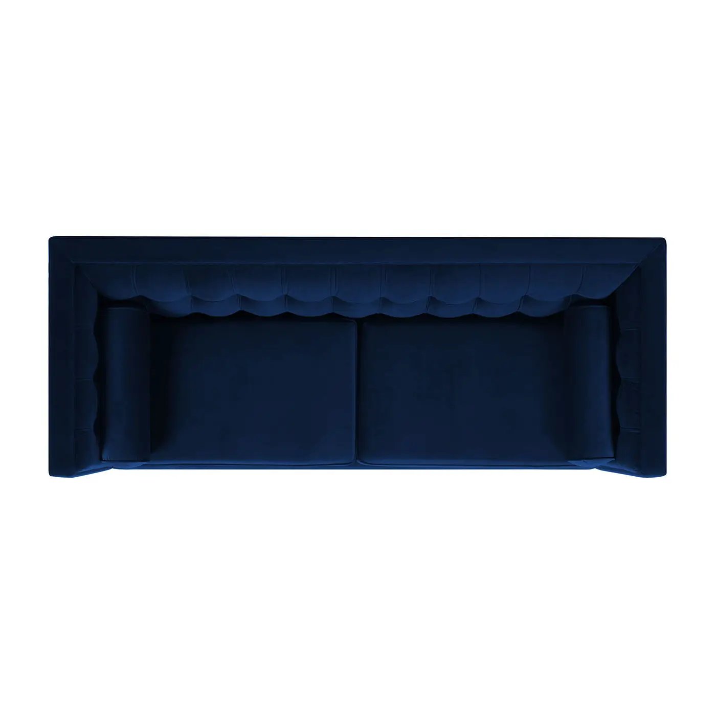 Jack Modern Tuxedo Tufted Sofa navy blue, stationary by Unique Piece Furniture on Tampa Home & Garden Store