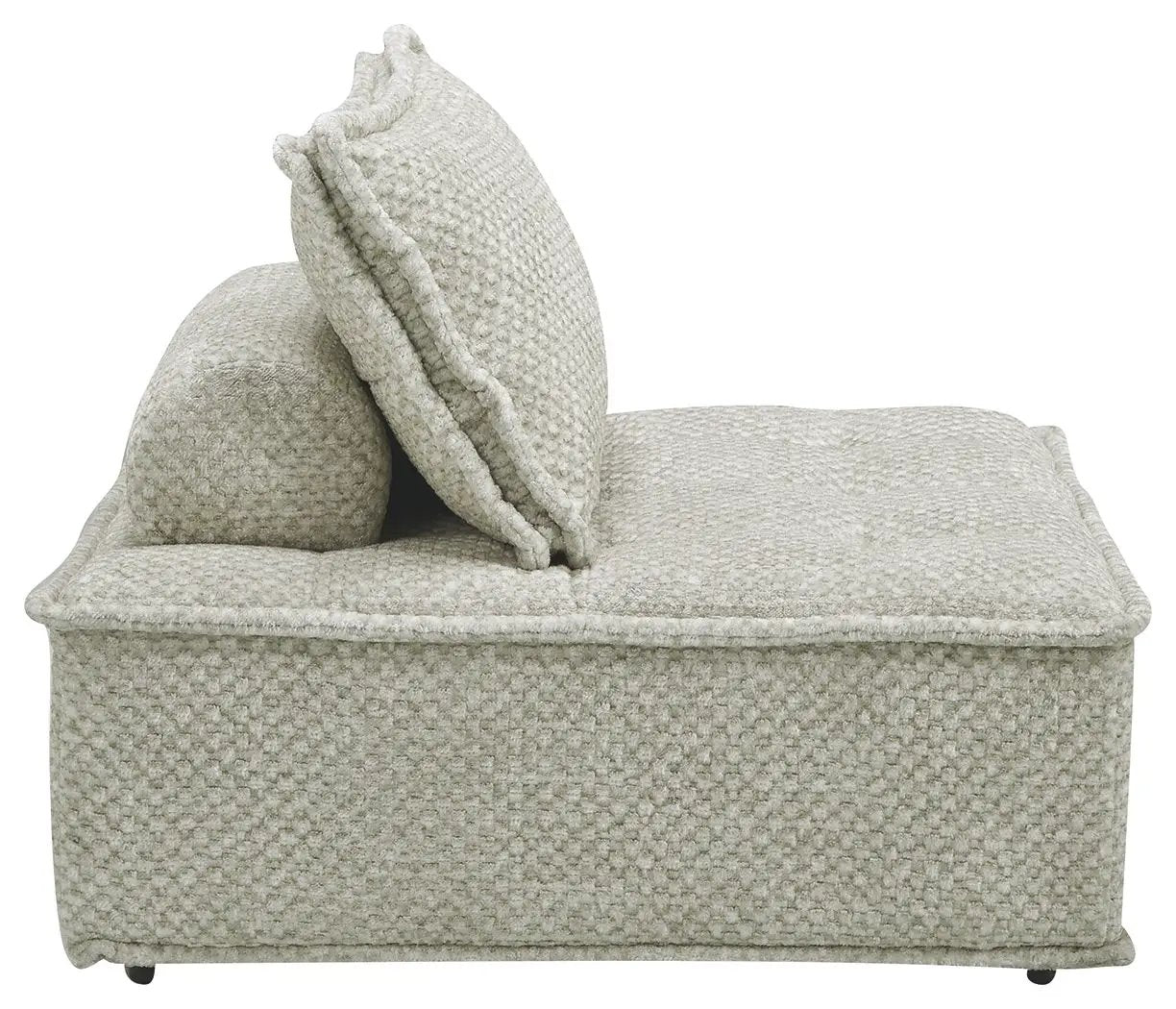 Bales Sectional sofa cream boucle fabric with two loose cushions by Unique Piece Furniture on Tampa Home & Garden Store