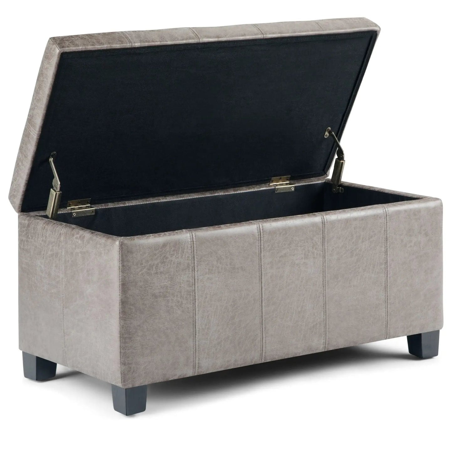 Dover Upholstered Storage Ottoman Bench with Lid