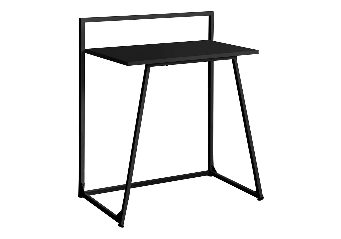 Black metal computer desk frame with angled legs by Unique Piece Furniture on Tampa Home & Garden Store