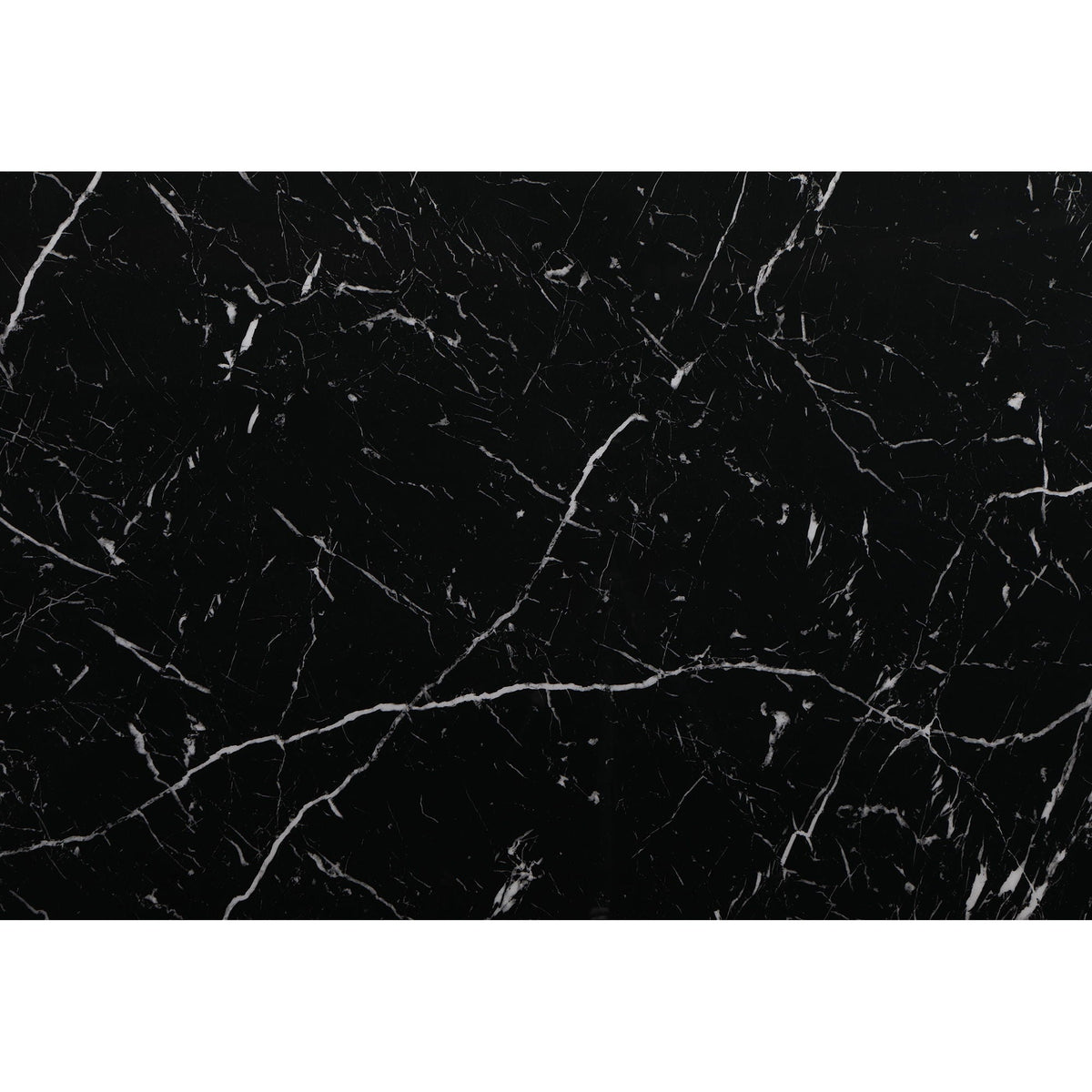 Mikha bar table top in black marble with white veining, extra thick on Tampa Home & Garden Store