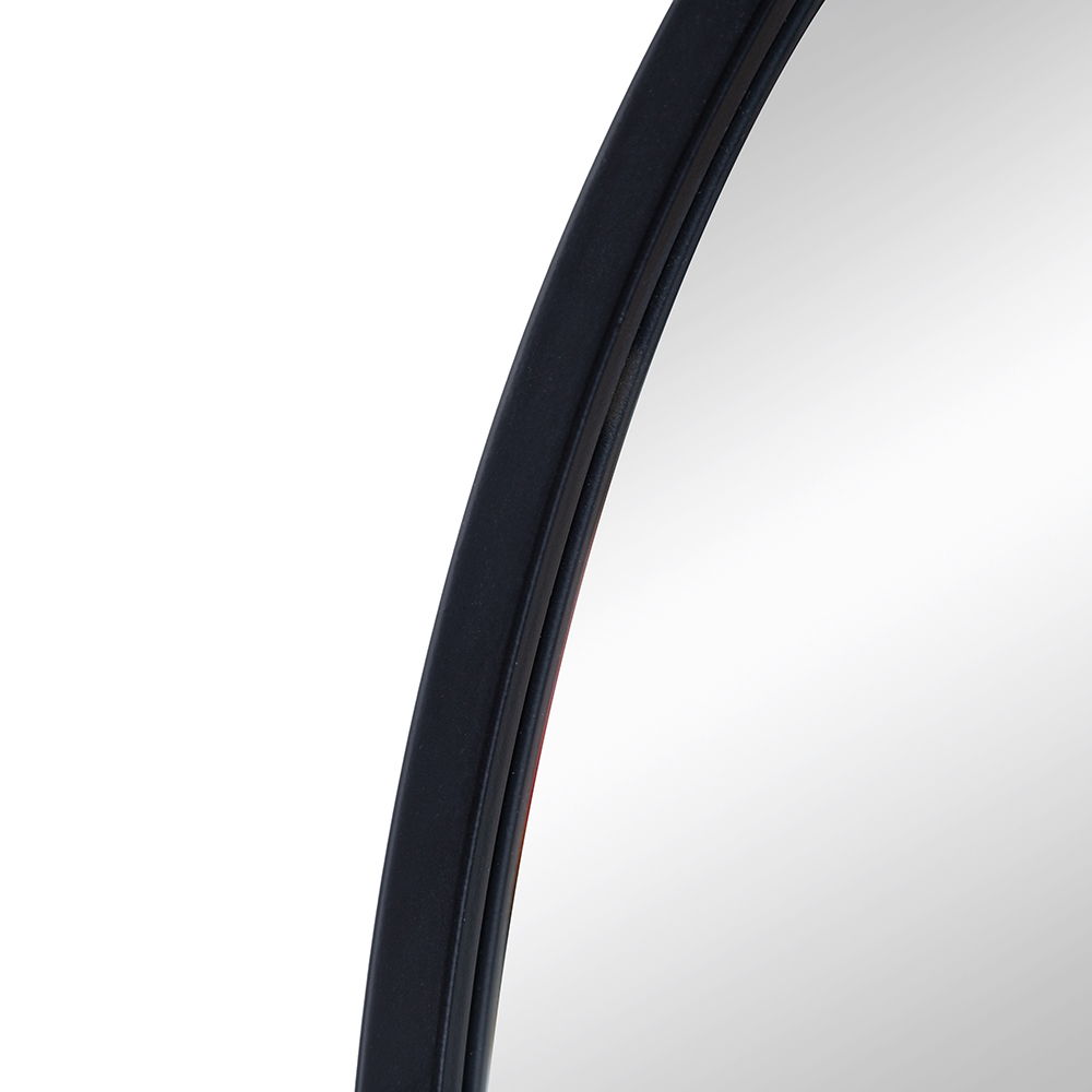 Celine Arch Body Mirror with slim black frame, curved arch silhouette, floor mirror on Tampa Home & Garden Store