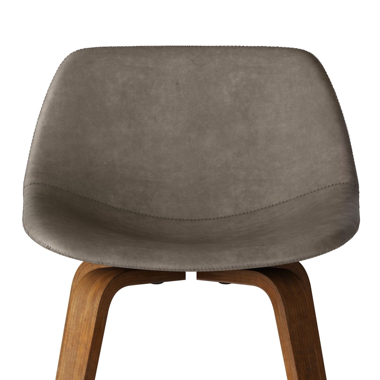 Randolph Bentwood counter/bar height stool set of 2 in taupe leather with curved wood legs on Tampa Home & Garden Store