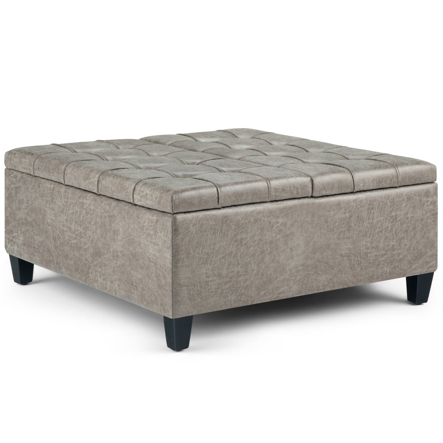 Harrison Upholstered Coffee Table Storage Ottoman