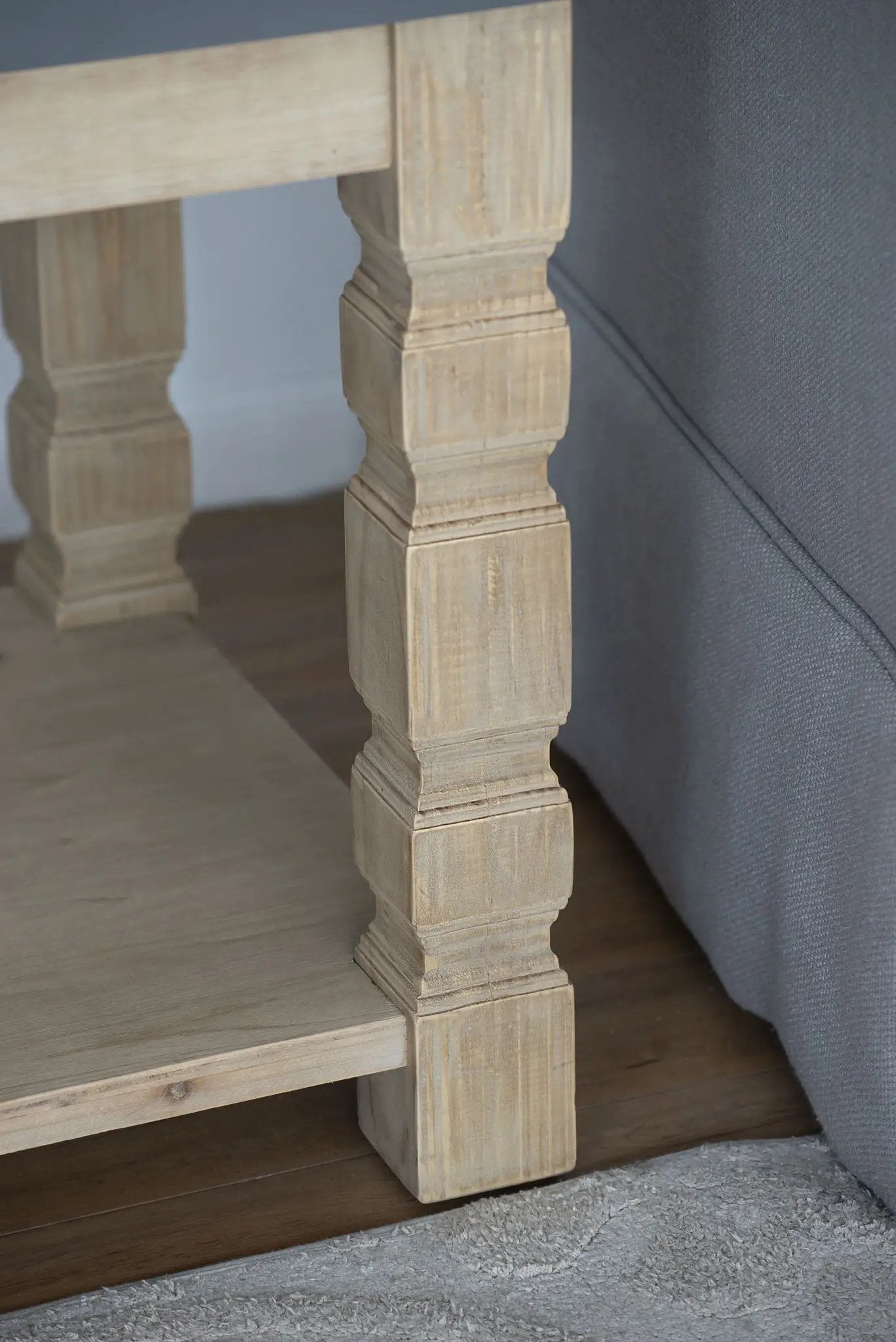 Rustic Modern Console Table With Concrete Top