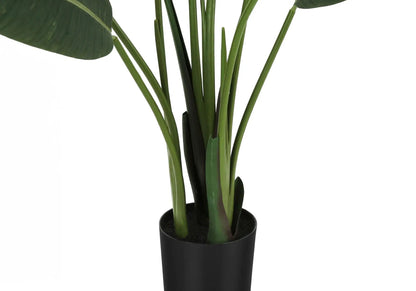 Bird of Paradise artificial plant, 60in tall, black pot, Unique Piece Furniture on Tampa Home & Garden Store