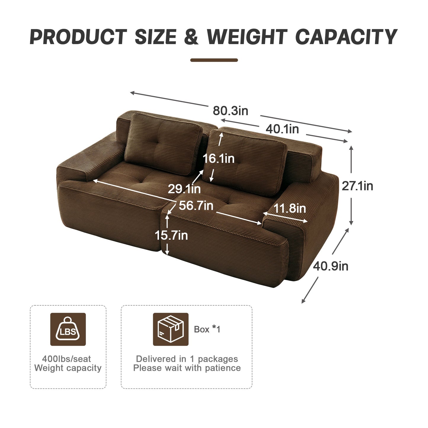 Modern Modular Sofa and Deep Seat Sectional