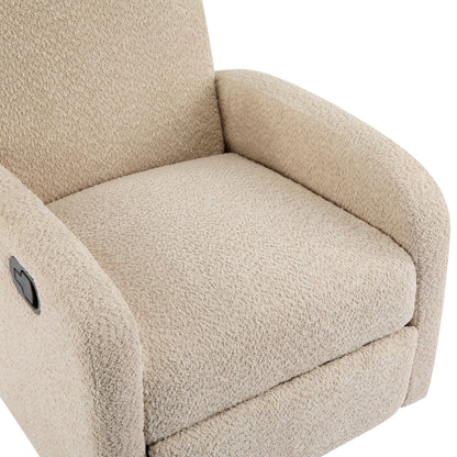360 Swivel and Glider Recliner Chair in Almond