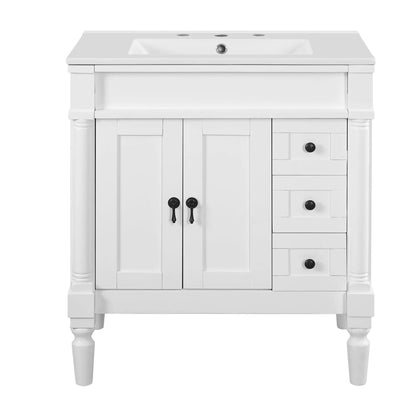 Bathroom Vanity With Ceramic Sink and Soft Close