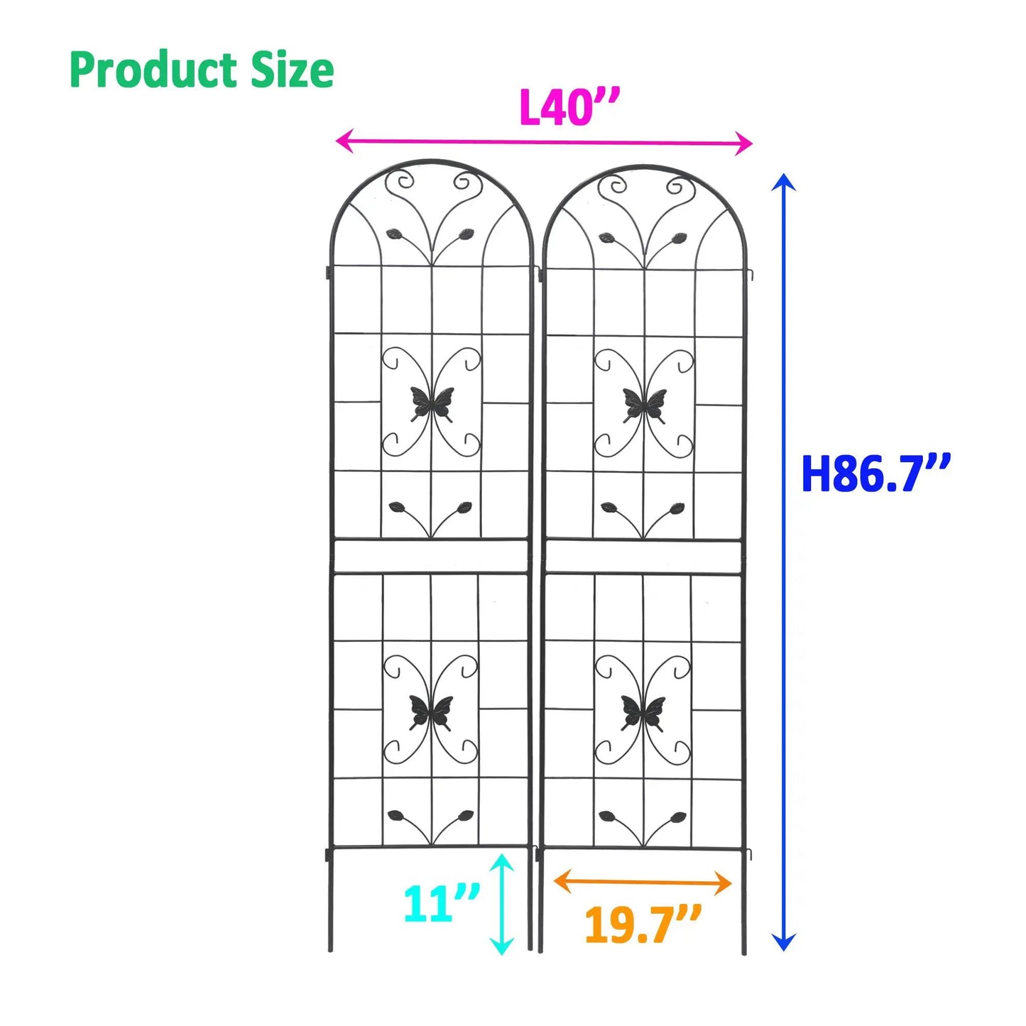 Garden Metal Trellis for Climbing Plants