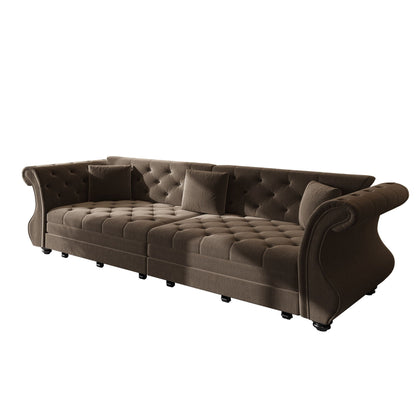 Oversized Chesterfield Sofa and a Pull Out Bed