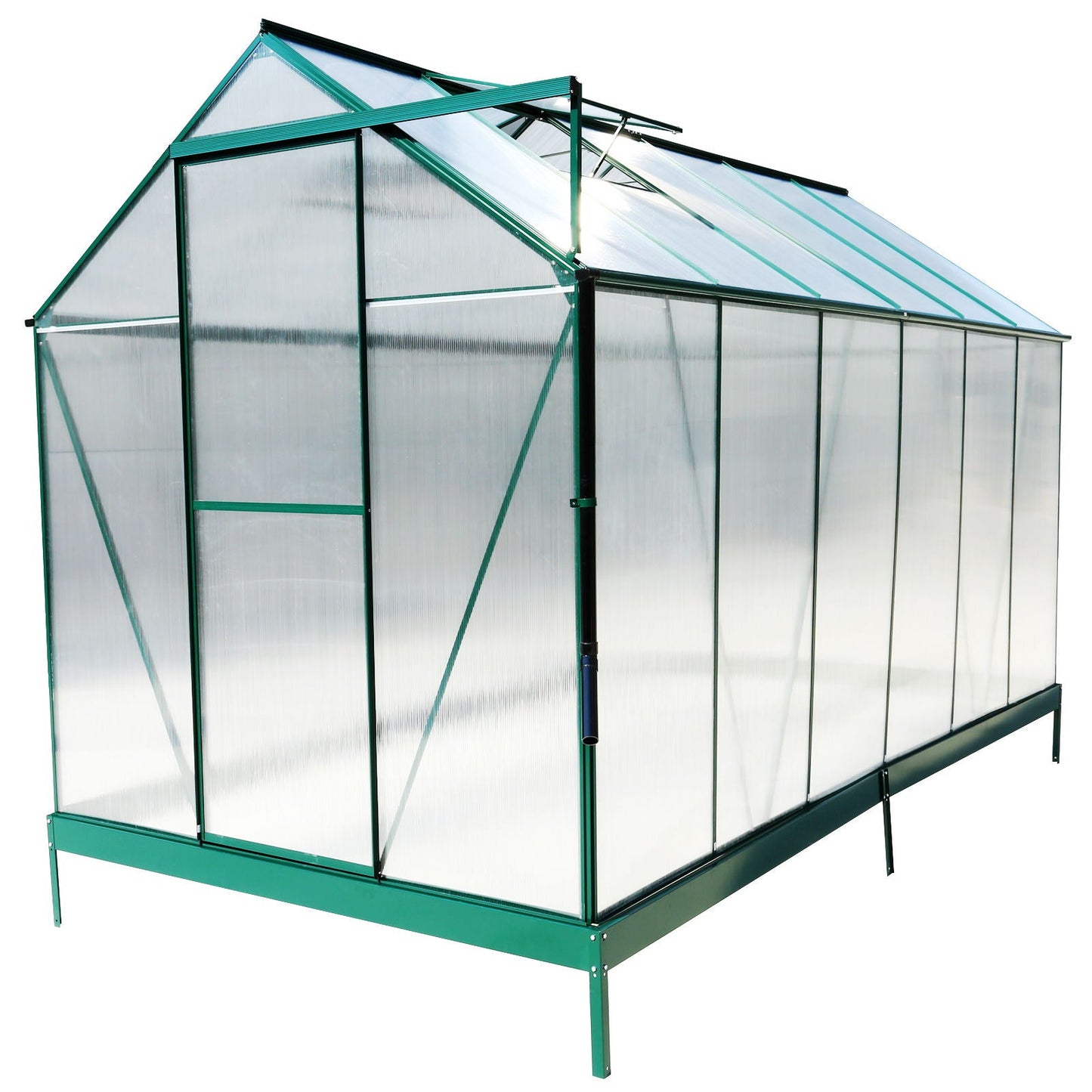 Heavy Duty Polycarbonate Greenhouse Kit and Door