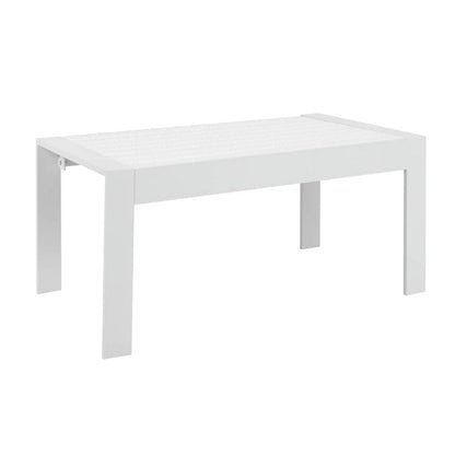 Modern Outdoor Coffee Table with Aluminum Frame