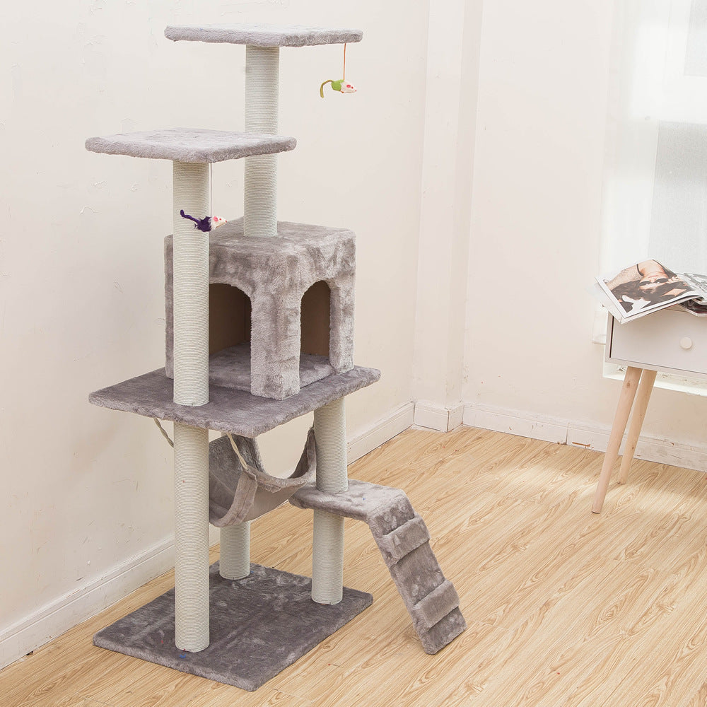 Pet Supplies Cat Toys Climbing Frame cat tree with cave and ramp on Tampa Home & Garden Store
