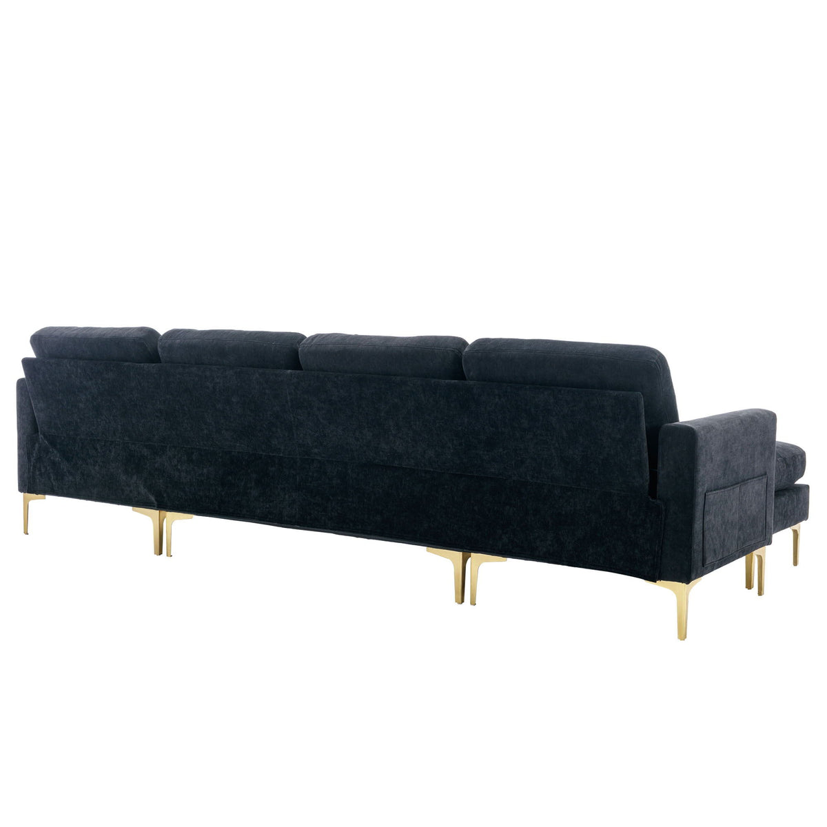 Modern Convertible Sectional Sofa and Ottoman
