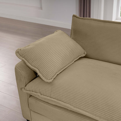 Classic Modern Deep Seat Chair and Footstool Set