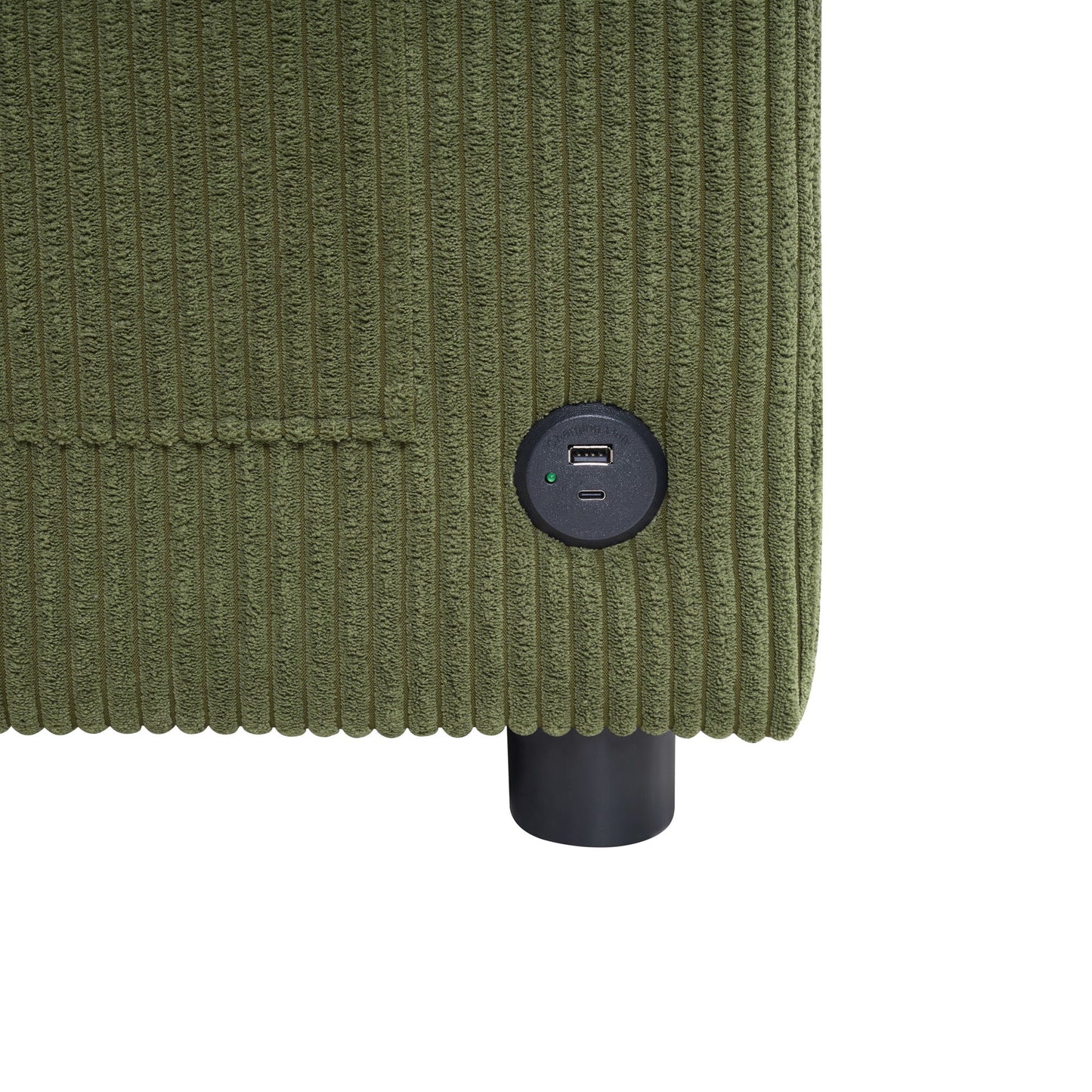 Foldable Sleeper Sofa with USB Ports and Storage