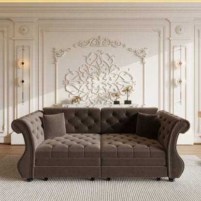 Oversized Chesterfield Sofa and a Pull Out Bed