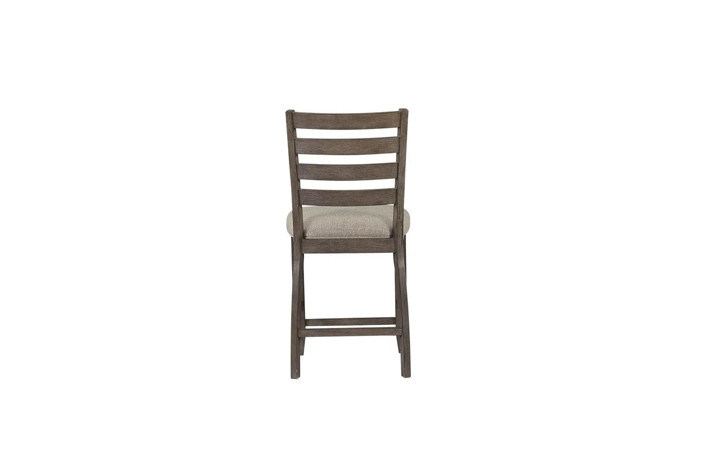 Counter Side Dining Stool with Ladder Back Gray