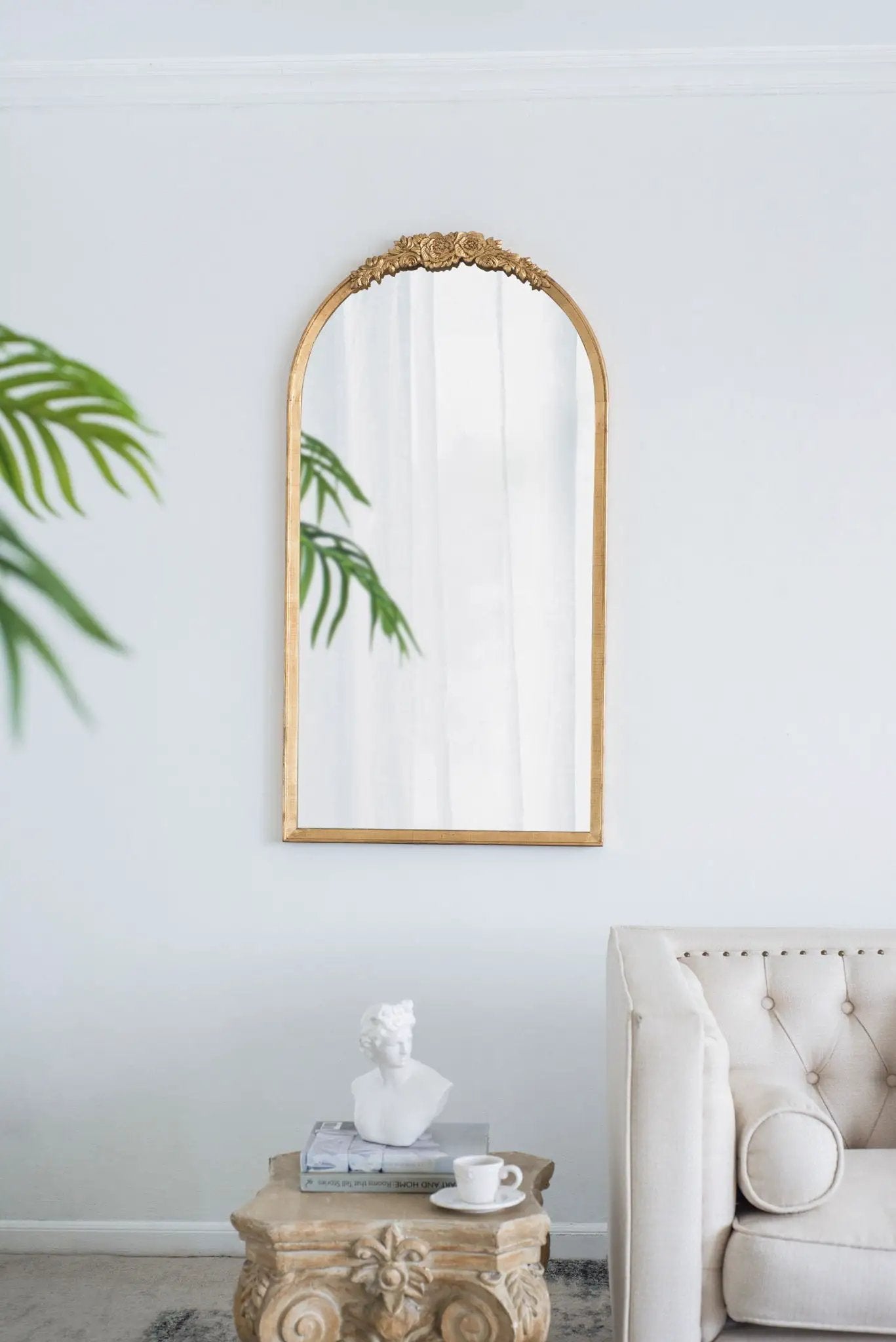 Wood Floor Mirror and Full Body Makeup Mirror
