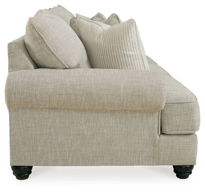 Asanti sofa Fog, beige textured upholstery, stationary sofa by Unique Piece Furniture on Tampa Home & Garden Store