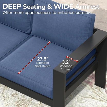 All Weather Patio Chairs and Thick Foam Cushions