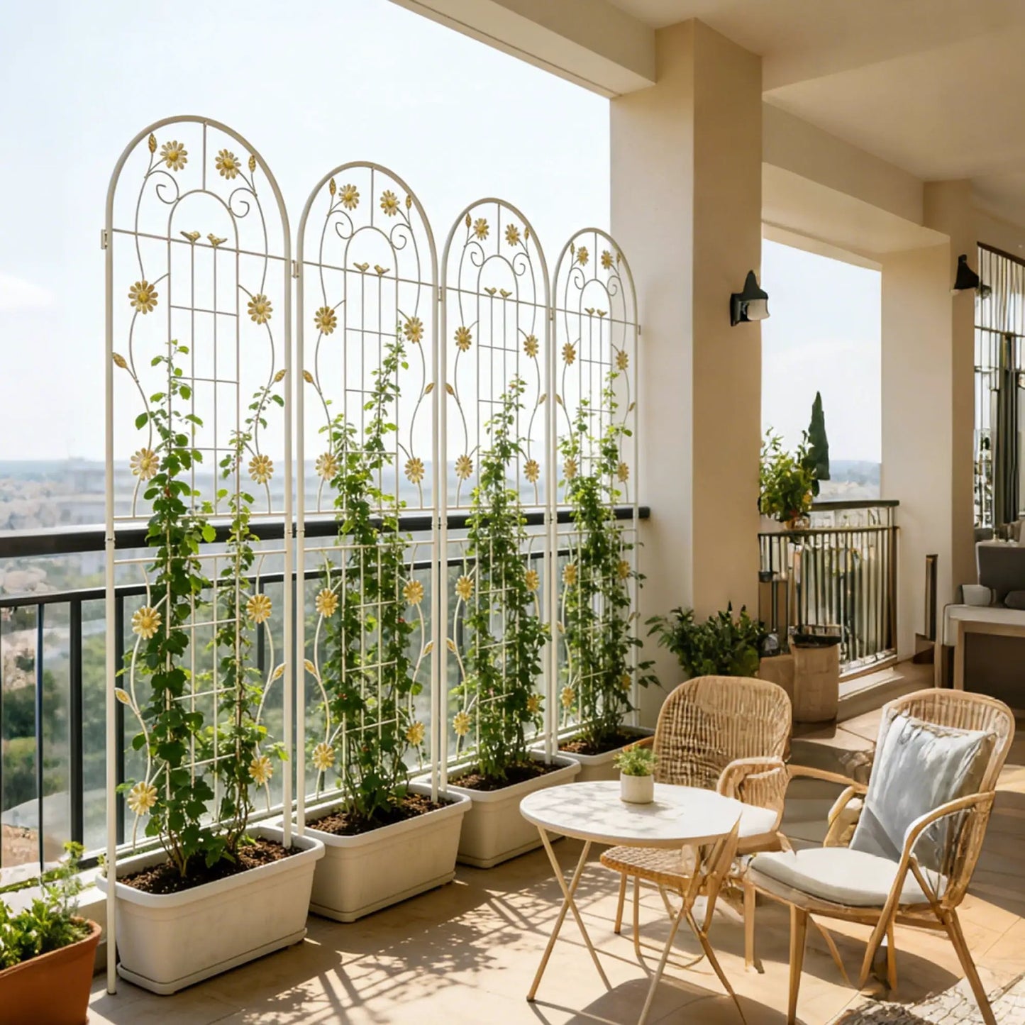 Metal Garden Trellis for Climbing Plants Outdoor