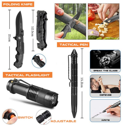Sell My Stuff outdoor survival tool set: knife, flashlight, pen, black 3-piece kit on Tampa Home & Garden Store