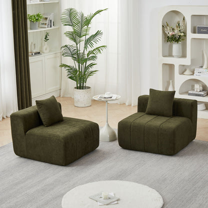 Symmetrical Modular Sofa And Piano Key Design