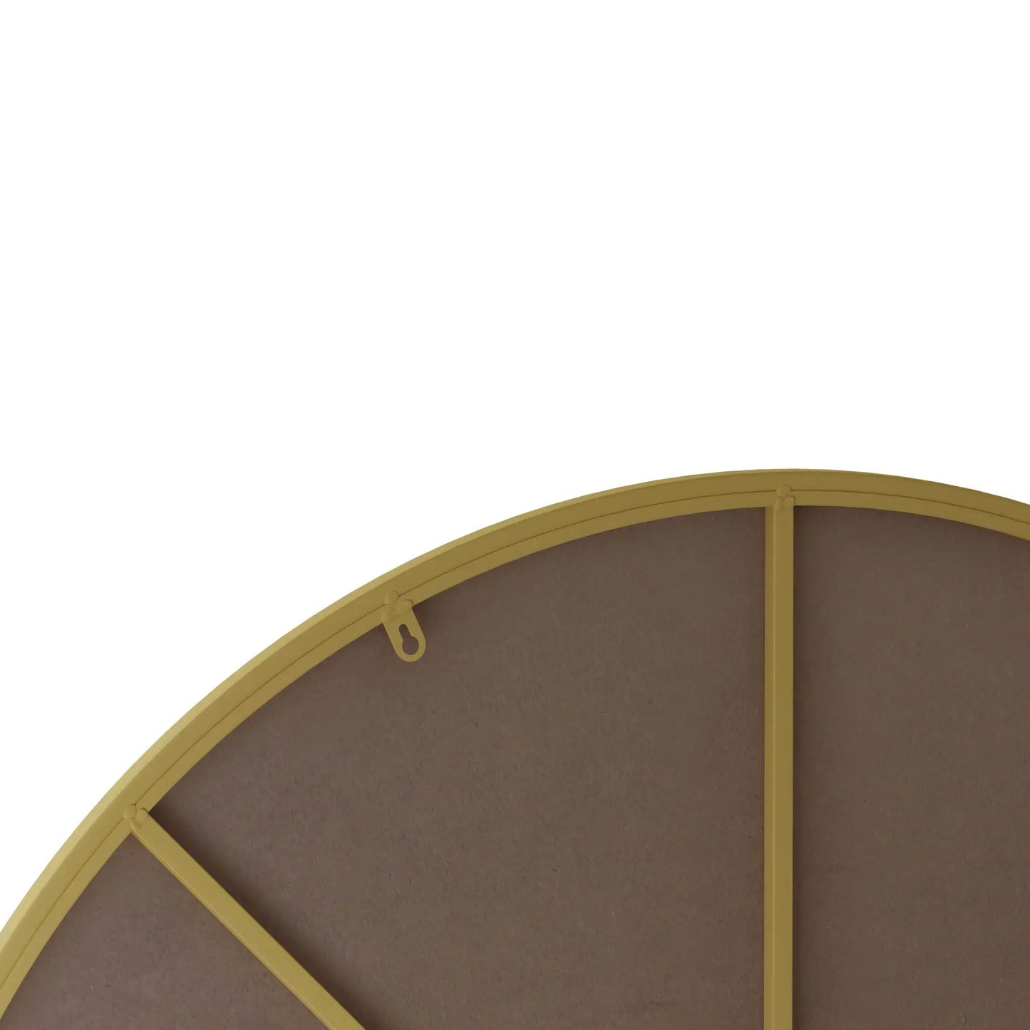 Wall circular mirror with gold metal frame, vanity decor on Tampa Home & Garden Store