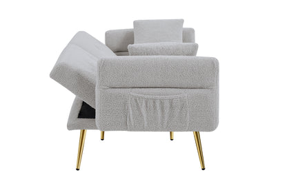 Modern Teddy Upholstered Accent Loveseat Sofa