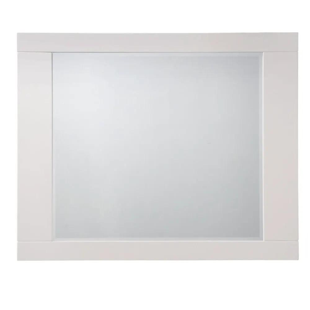 Naima II High Gloss Wall Mirror White Frame