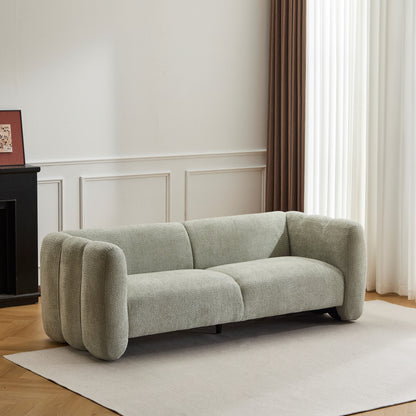 the Stylish Boucle Wave Design Modern Sofa