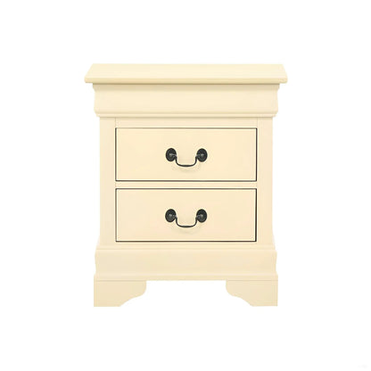 Traditional Nightstand Carved Bases and Curves