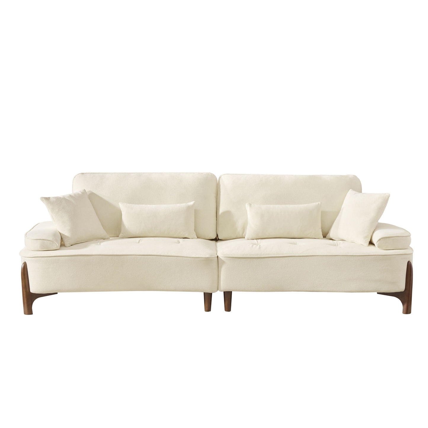 Comfortable Deep Sofa with Cushions and Pillows