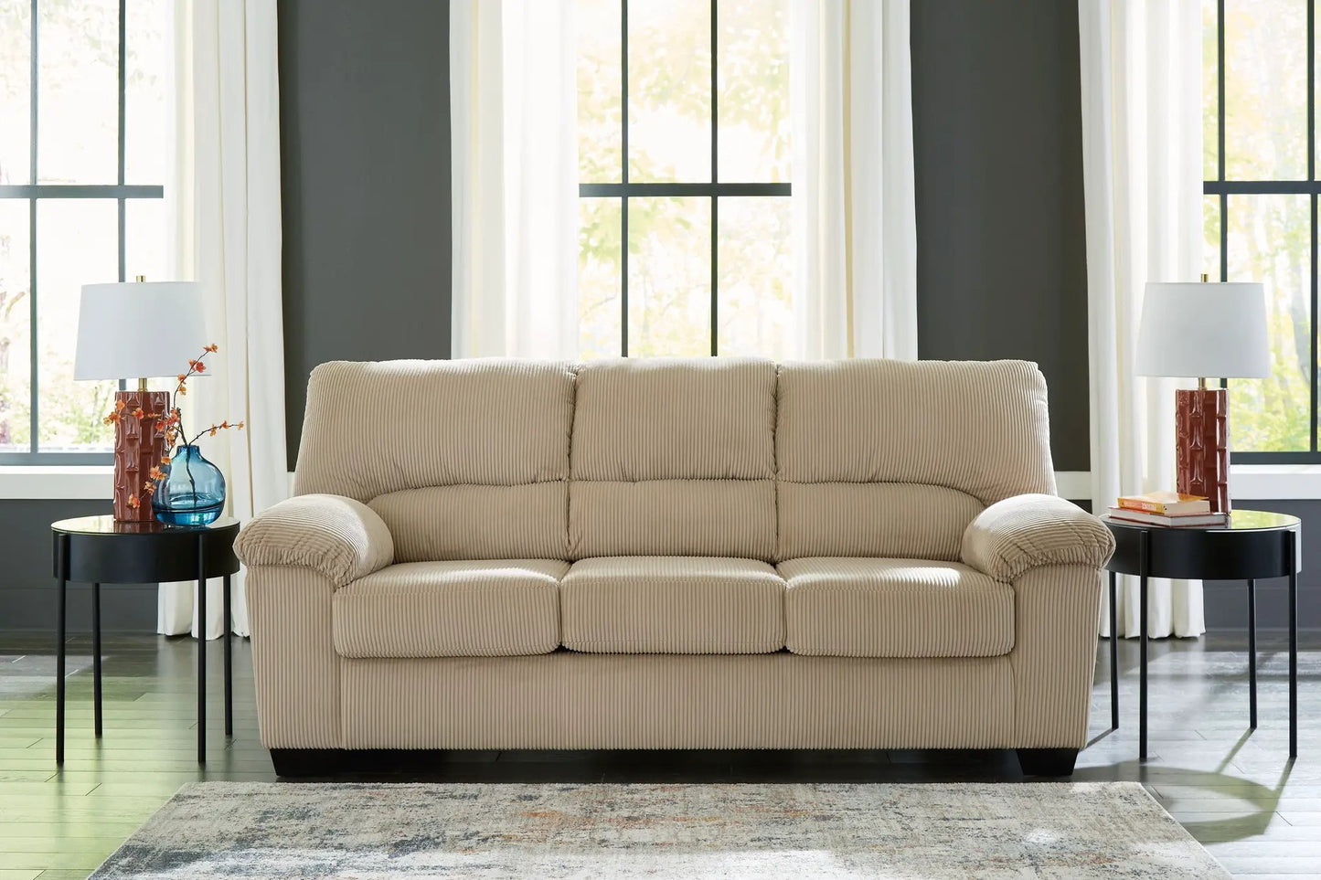 SimpleJoy Sofa Sand Corduroy for Cozy Living