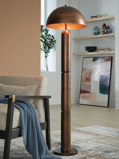 Wendfield Metal Lamp with Dome Shade Contemporary