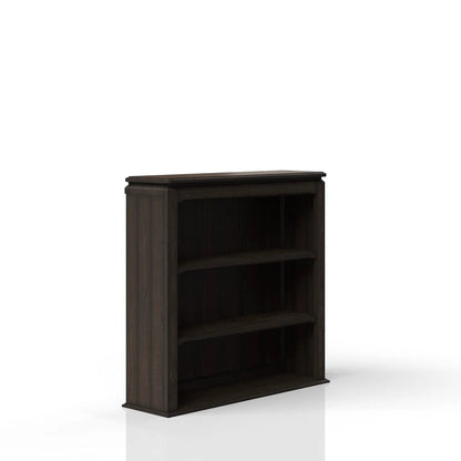 2 Shelf Bookcase Hutch Chocolate wood by Unique Piece Furniture with open shelves on Tampa Home & Garden Store