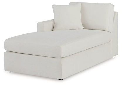 Modmax Sectional Oyster chaise, beige fabric, stationary unit by Unique Piece Furniture on Tampa Home & Garden Store