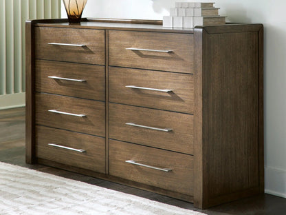 Marxmore dresser, Unique Piece Furniture, dark walnut finish with modern metal pulls on Tampa Home & Garden Store