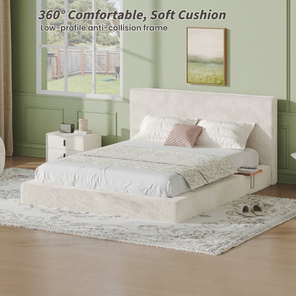 Queen Bed Frame and Adjustable Side Table