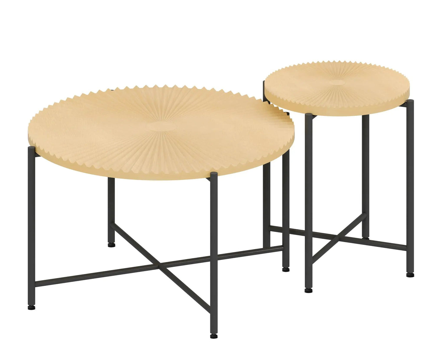 Radial Pattern Coffee and End Table Cover Set