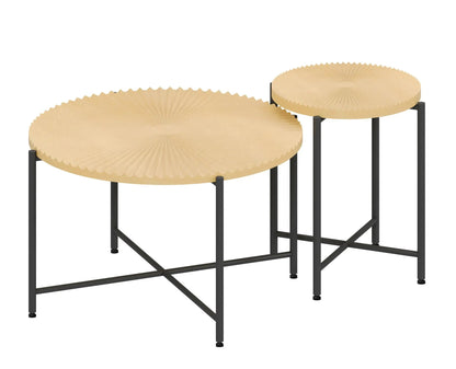 Radial Pattern Coffee and End Table Cover Set