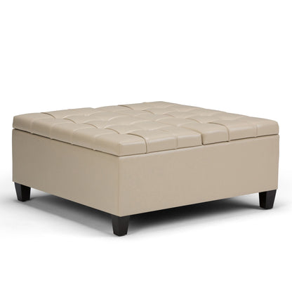 Harrison Upholstered Coffee Table Storage Ottoman