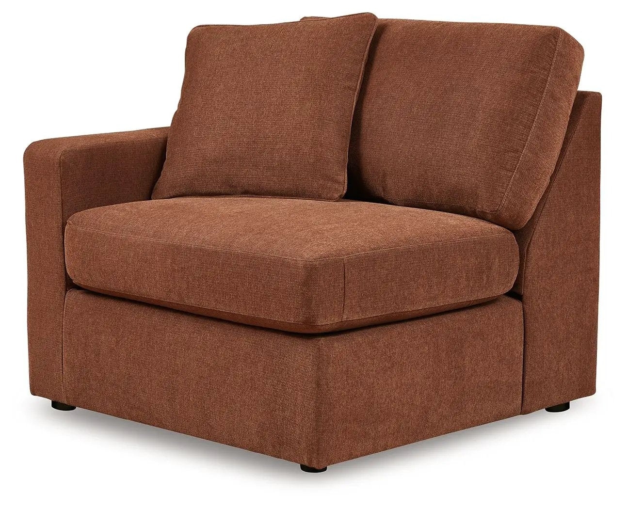 Modmax Spice stationary sectional armchair in rust fabric by Unique Piece Furniture on Tampa Home & Garden Store