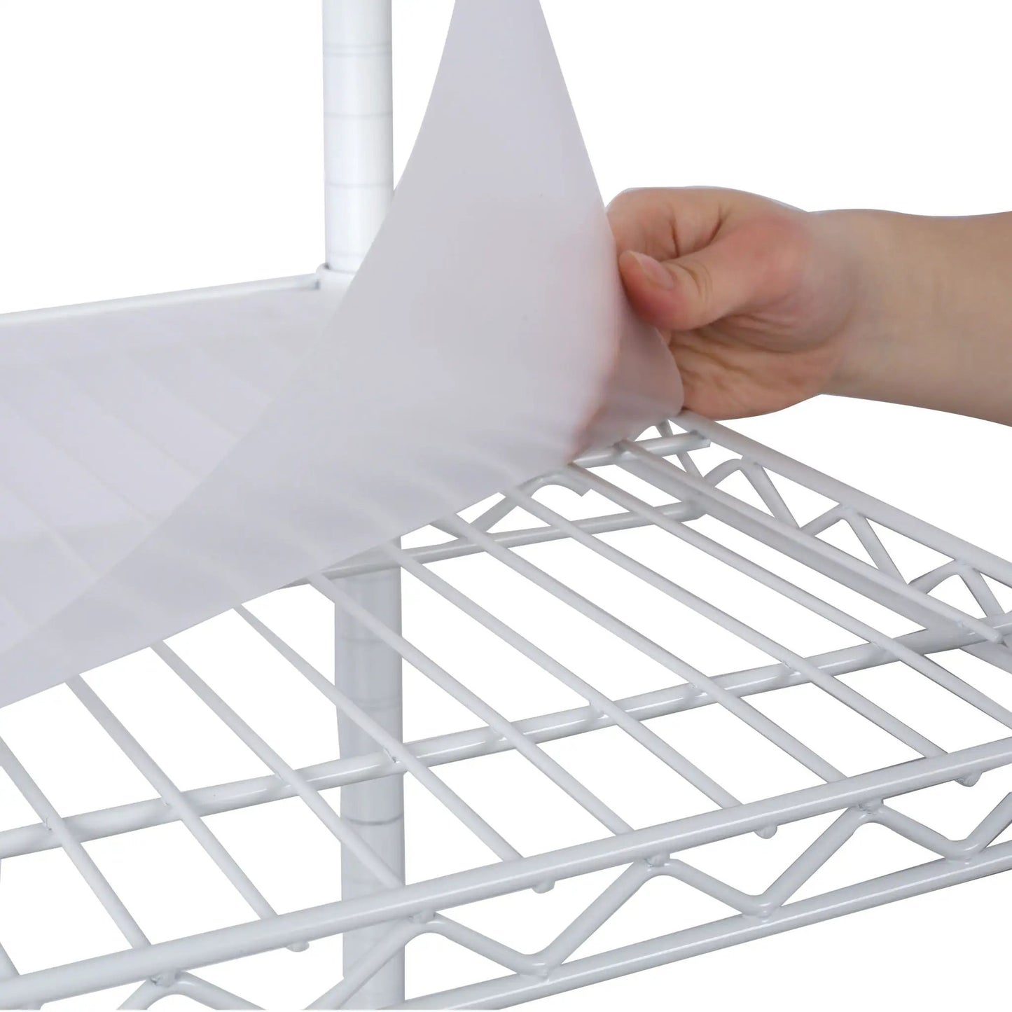 7-Tier Metal Shelf with Wheels, Heavy Duty